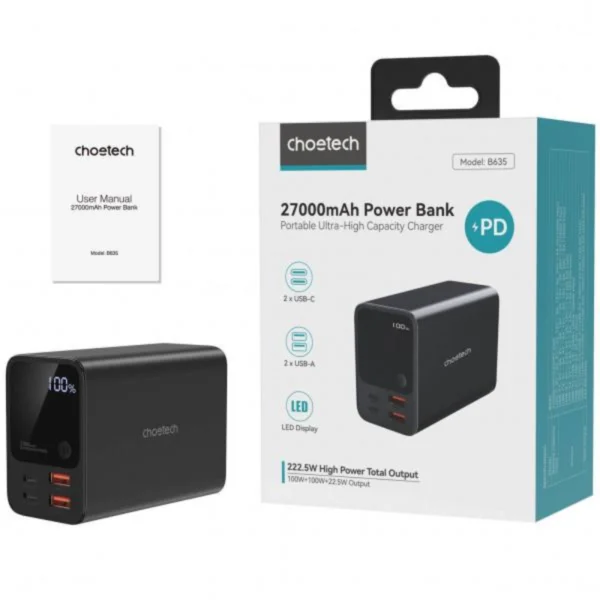 Buy Choetech 27000mAh Power Bank in Pakistan at Dab Lew Tech 1