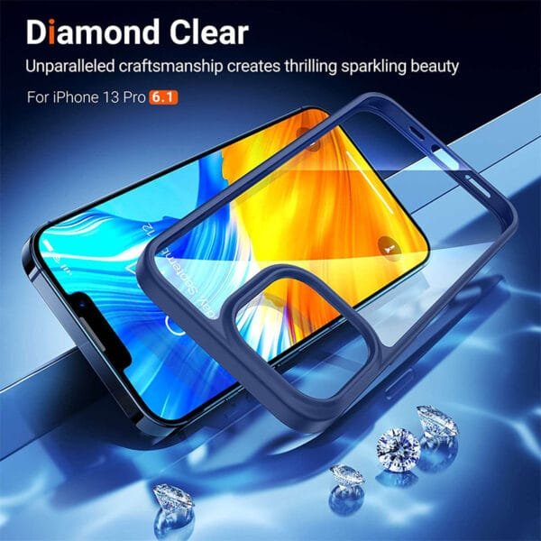 Buy Torras iPhone 13 Pro Diamond Series Case Blue in Pakistan at Dab lew tech 9