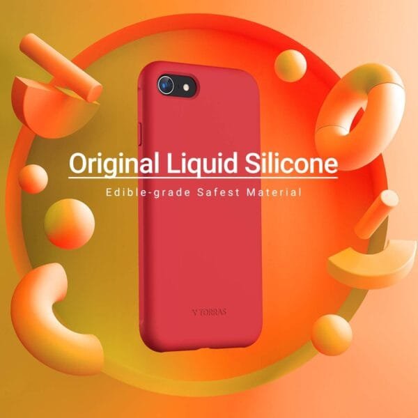 TORRAS iPhone 7 8 SE 2021 Silicone Series Red in pkistan dablewpk1