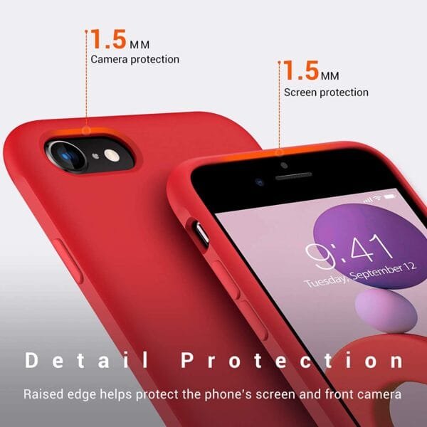 TORRAS iPhone 7 8 SE 2022 Silicone Series Red in pkistan dablewpk1