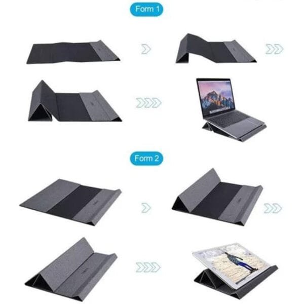 Choetech Super Slim Lightweight foldable Holder Stand for Laptops, Notebooks and Tabs – Grey - Image 8