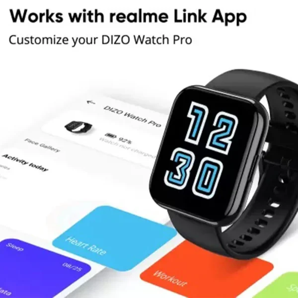 DIZO Watch Pro (by Realme TechLife) – Black - Image 3