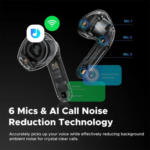 SoundPEATS Air4 Lite Wireless Earbuds, Bluetooth 5.3 Earbuds with Multipoint Connection, Hi-res Earbuds with LDAC &13mm Dynamic Driver - Image 8