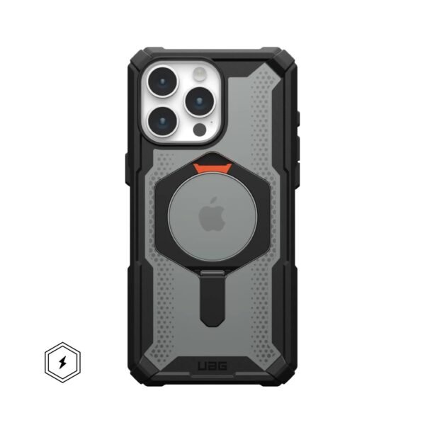 UAG Plasma XTE Magnetic Magsafe Compatible Phone Case for iPhone 15 Pro Max – Black/Orange