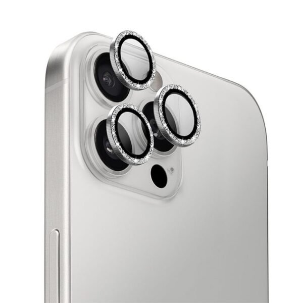 Uniq Optix Aluminium Camera Lens Protector for iPhone 16 Pro / 16 Pro Max – Shimmer White